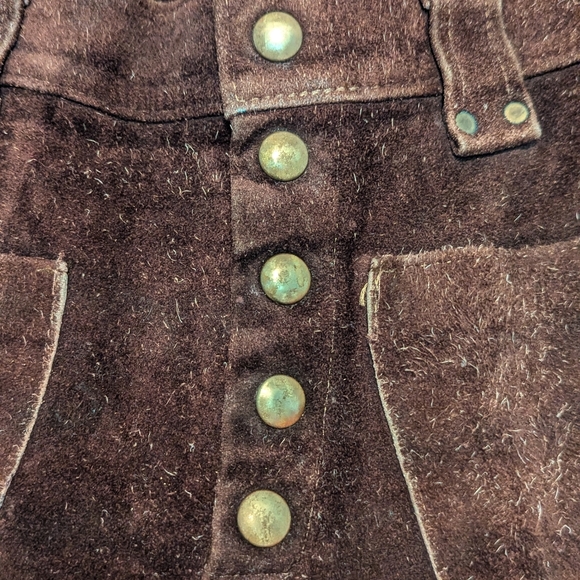 Suede Leather Pants - Picture 2 of 5